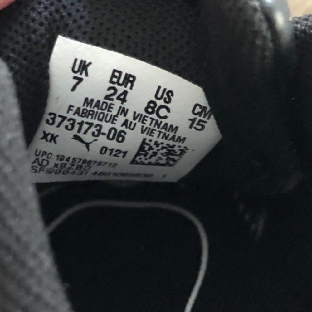 PUMA Vikky V2 Glitz Sneaker metallic grey Toddler kid size 8 NEW - Picture 9 of 10